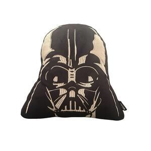 Darth Vader Star Wars Lucasfilm Black‎ And White Pillow Darth Helmet 11.5" X 12"